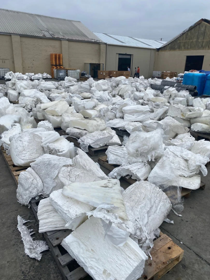 guillotined product at SD Polymer site in Macon, Georgia